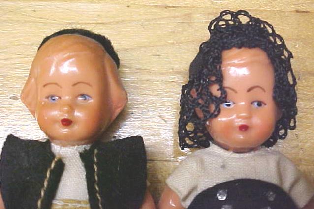 Celluloid Dolls Miniature Ethnic Clothing
