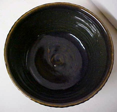 Pottery Bowl Arts & Crafts Style Cobalt ZSC