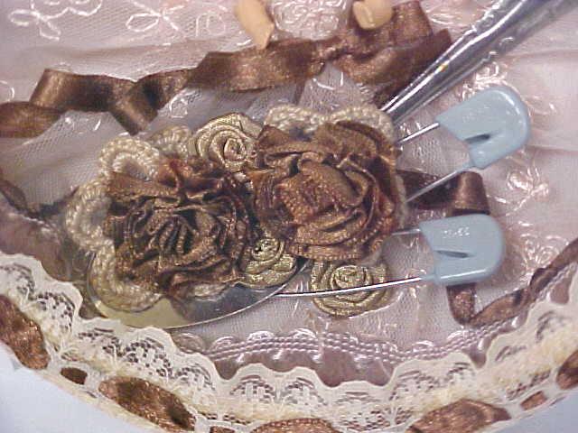 Miniature Doll Ornate Box Baby Gift Vintage