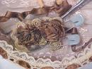 Miniature Doll Ornate Box Baby Gift Vintage