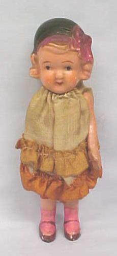 All Bisque Doll Style 1930's Miniature