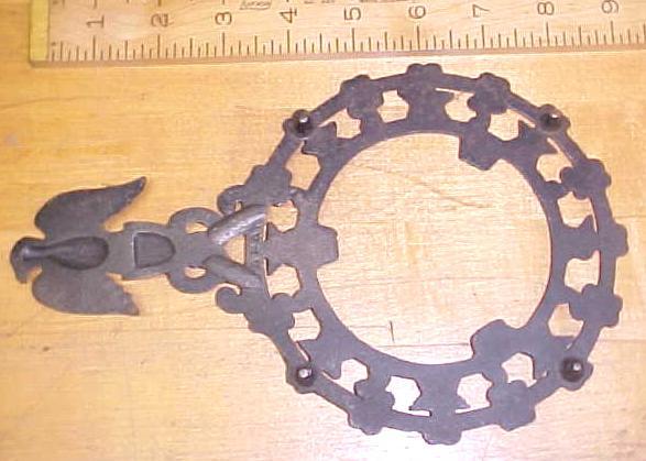 Vintage Eagle Trivet Cast Iron