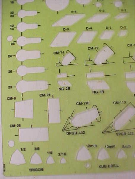 Kennametal Symbol Template Kub Drill Trigon CK Clamps