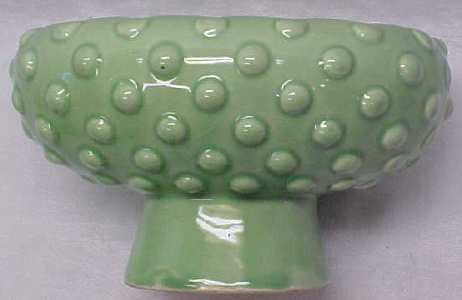 Planter Mint Green Pottery Bowl Raised Bubble Design