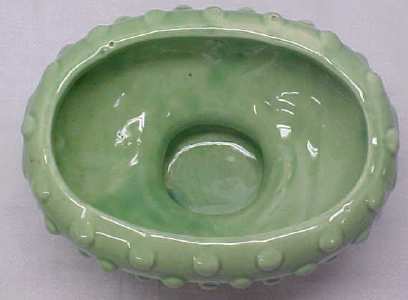 Planter Mint Green Pottery Bowl Raised Bubble Design
