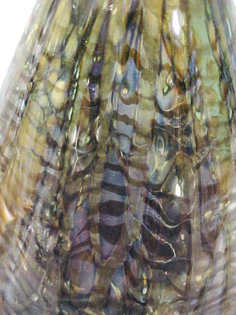 Glass Vase Hand Blown Exquisite Colors Signed