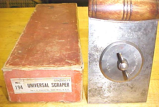 Starrett Hand Scraper No. 194 Complete w/Box Rare!