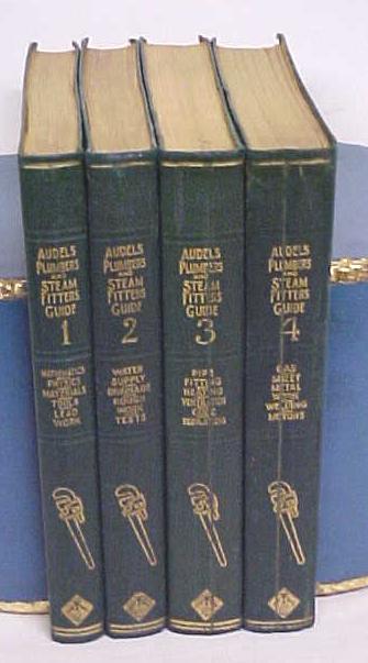 Audels Plumbers & Steam Fitters Guide Set 1925 1st Ed.