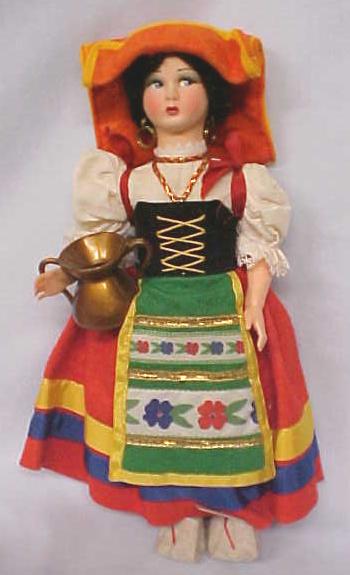 Doll Magis Roma Italy Felt Face 11