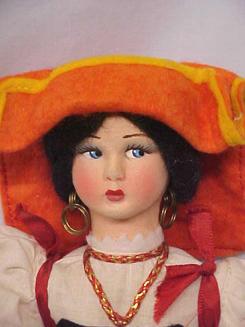 Doll Magis Roma Italy Felt Face 11