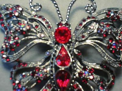 Deco Rhinestone Brooch Exquisite Butterfly