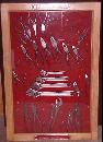 Utica Wrench & Pliers Display Case w/Tools