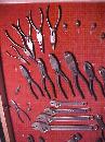 Utica Wrench & Pliers Display Case w/Tools
