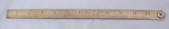 Lufkin No. 1086 Brass Folding Rule 24 inch