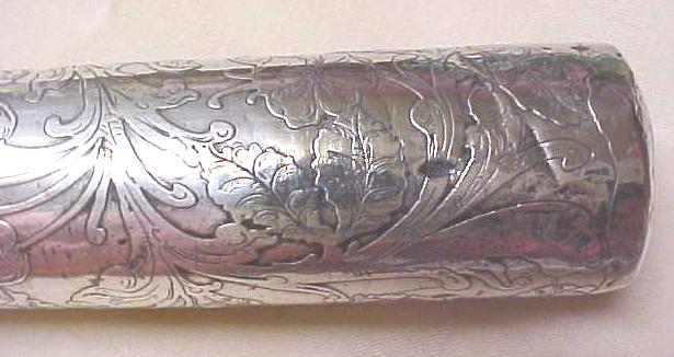 Umbrella Rolled Silver Antique Ornate Handle