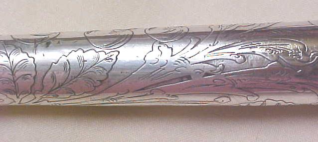 Umbrella Rolled Silver Antique Ornate Handle