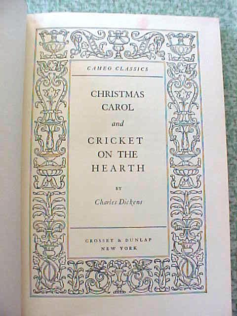 Dickens A Christmas Carol + Cricket on Hearth
