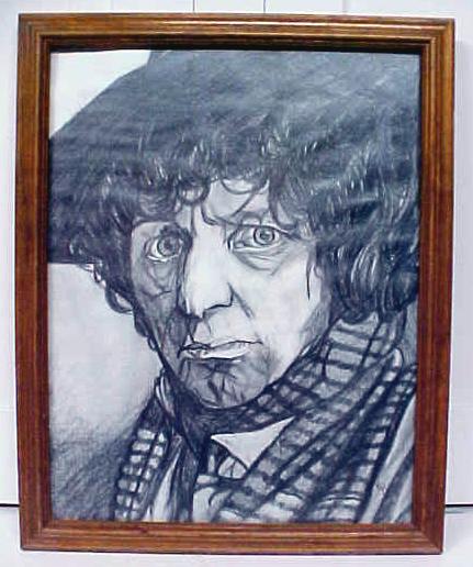 Doctor Who Tom Baker Original Drawing