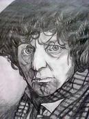 Doctor Who Tom Baker Original Drawing