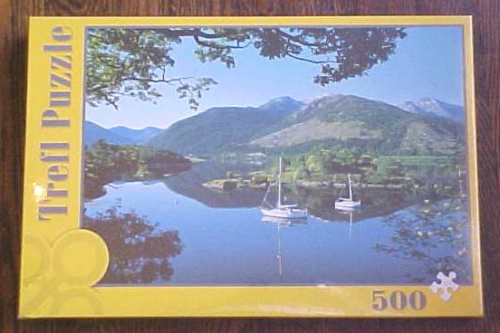 Puzzle Mountain Lake Sail Boats Trefl