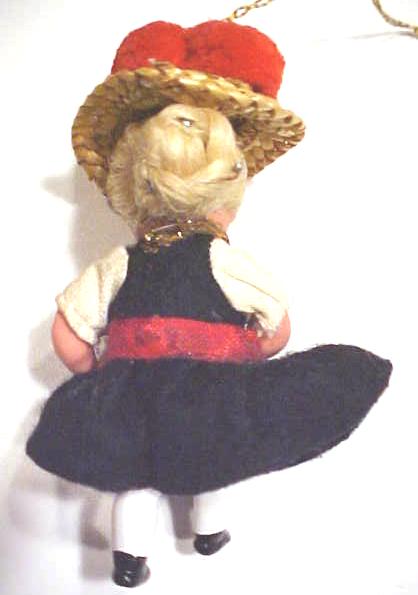 Miniature Celluloid Dolls 2PC Ethnic Dressed