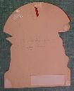 Antique Valentines Card Puppy in Parachute Fold Out
