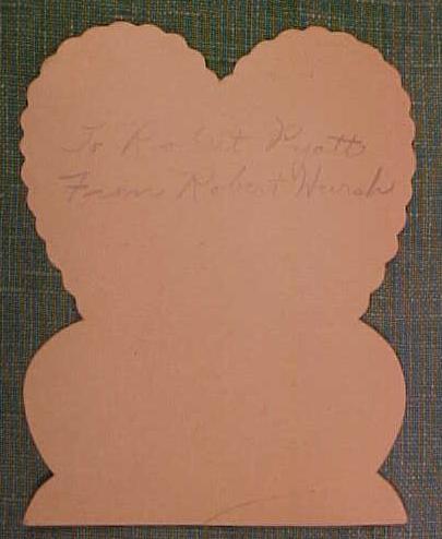 Antique Valentines Card Keen Razor Boy