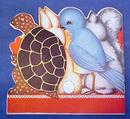 Antique Valentines Book Card Childs Animals Colorful