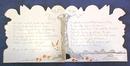 Antique Valentines Book Card Childs Animals Colorful