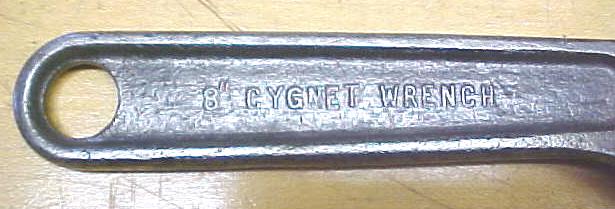 Cygnet 8 Inch Adjustable Wrench Antique