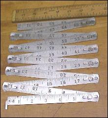 Steel 72 inch Zig-Zag Folding Rule Made in Germany