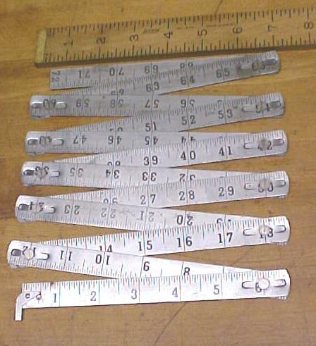 Steel 72 inch Zig-Zag Folding Rule Made in Germany