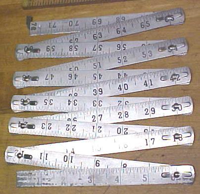 Steel 72 inch Zig-Zag Folding Rule Made in Germany