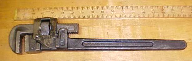 Trimont Pipe Wrench 18 inch Trimo 1918 Patent