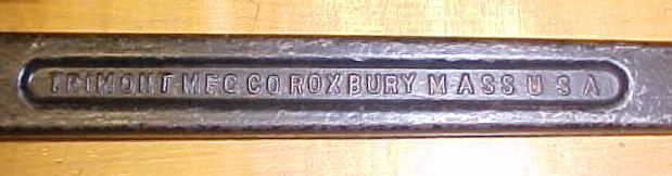 Trimont Pipe Wrench 18 inch Trimo 1918 Patent