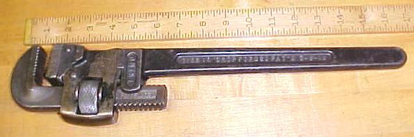Trimont Pipe Wrench 18 inch Trimo 1918 Patent