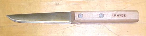 I.P. HYDE Wood Handled Knife