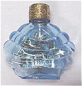 Miniature Perfume Bottle Peacock Blue