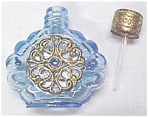 Miniature Perfume Bottle Peacock Blue
