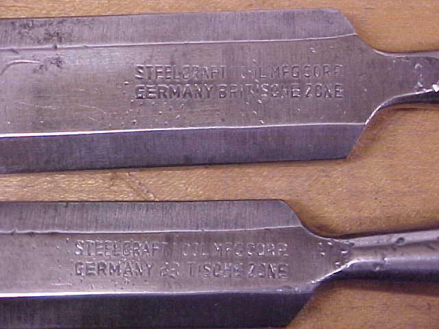 Steelcraft Socket Beveled Chisels 3/4 & 1 inch Germany