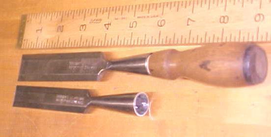 Steelcraft Socket Beveled Chisels 3/4 & 1 inch Germany
