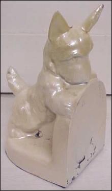 Scotty Dog Bookend Cast Metal