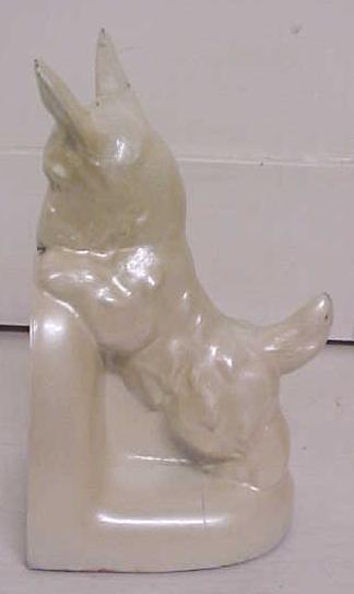 Scotty Dog Bookend Cast Metal