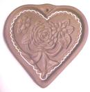 Hartstone Cookie Mold Folk Art Heart Roses