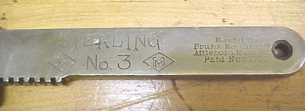 Frank Mossberg No.3 Sterling Adjustable Wrench