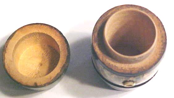 Victorian String Holder Wood Barrel Floral