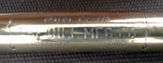 Dill Mfg. Co. Solid Brass Tire Pressure Gauge Tester Rare