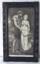 Engraving of Parthenia & Ingomar 1892 Ornate Frame