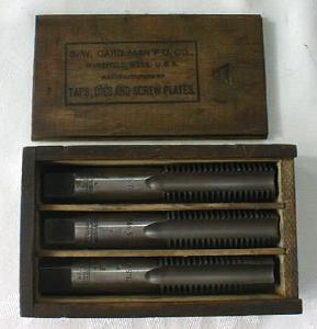 S. W. CARD Taps Boxed Tap Set 7/8