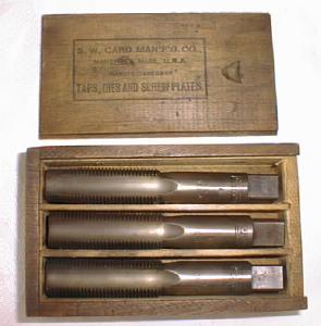 S. W. CARD Taps Boxed Tap Set 7/8